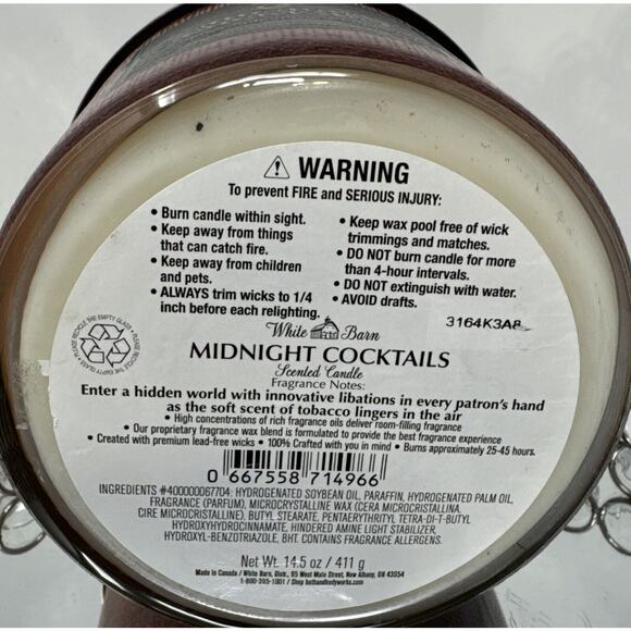 bath and body works tobacco candle Cherrywood | Hand Poured Non-Toxic Dark Luxury Never leave a burning candle unattended or close to easily flammable objects Hot Cocoa & Cream 3-Wick